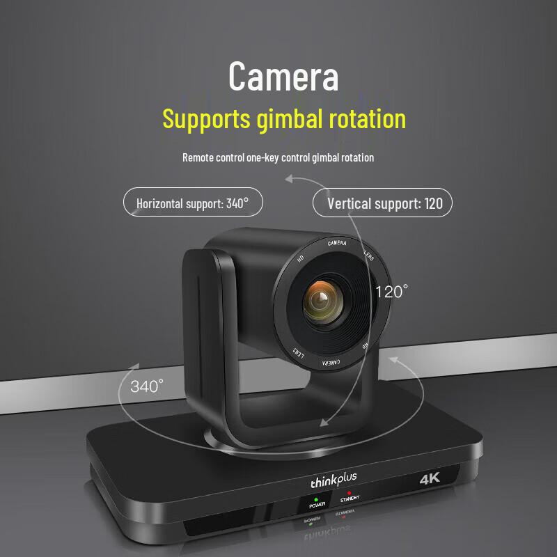 Lenovo thinkplus 4K AI Tracking 20x Zoom Video Conference Camera (CN version)