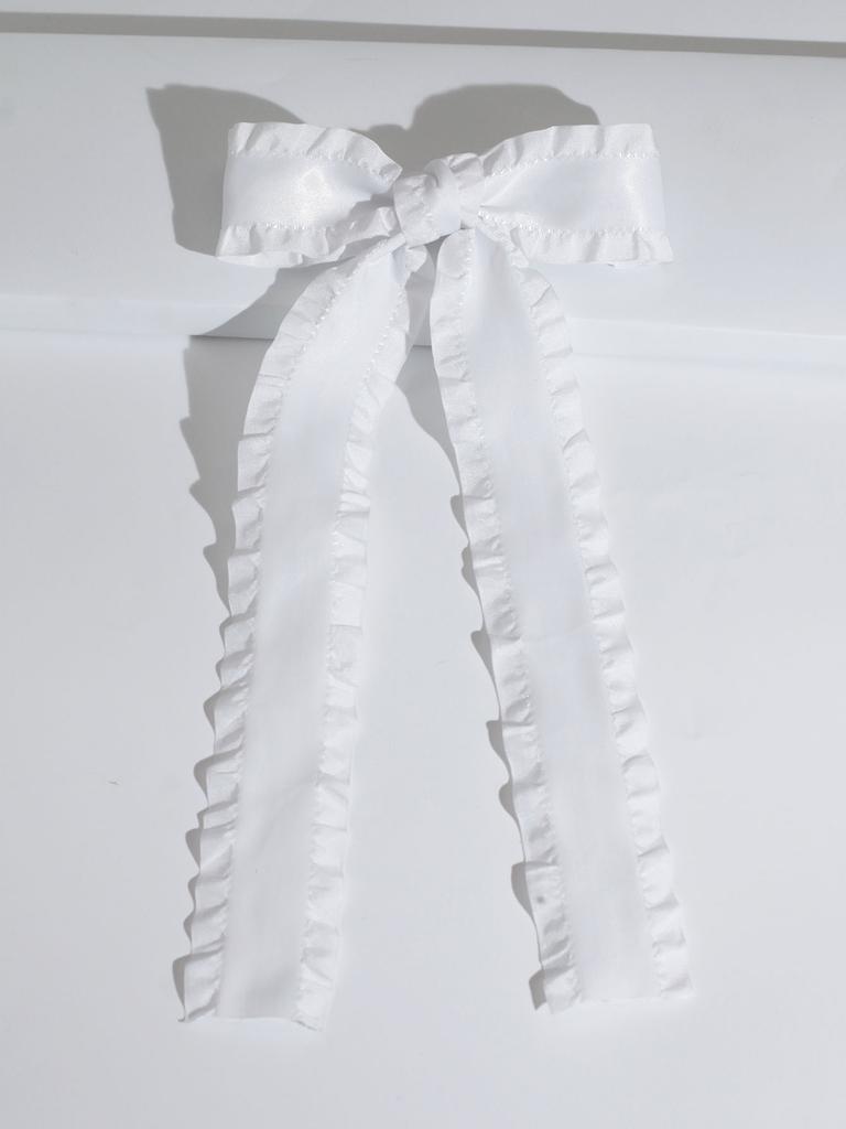Lystrfac Vintage Große Schleife Haarspange Trend Lange Schleife Haarnadeln Haarspangen Stirnband Für Frauen Mädchen Hochzeit Haarschmuck