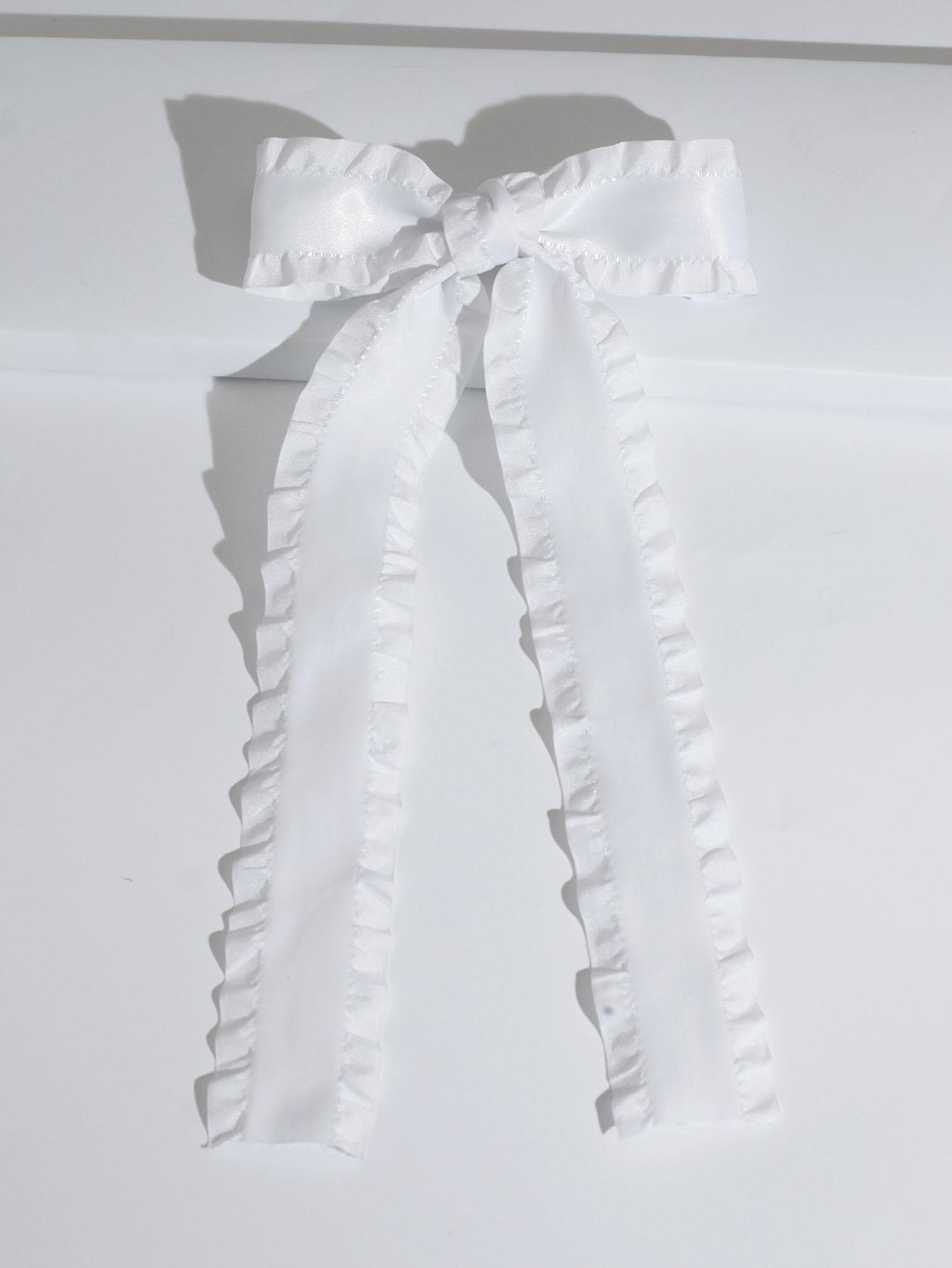 

Lystrfac Vintage Large Bow Hair Clip Trend Long Ribbon Hairpins Barrettes Headband For Women Girl Wedding Hair Accessories