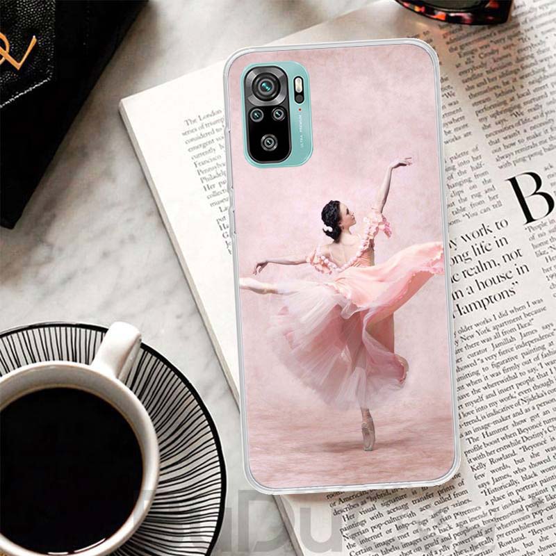 Ballet Dancer Watercolor Cover For Xiaomi Redmi Note 14 13 12S 12 11 Pro Plus Phone Case 11S 10S 10 11E 11T 14Pro 13Pro Print Co