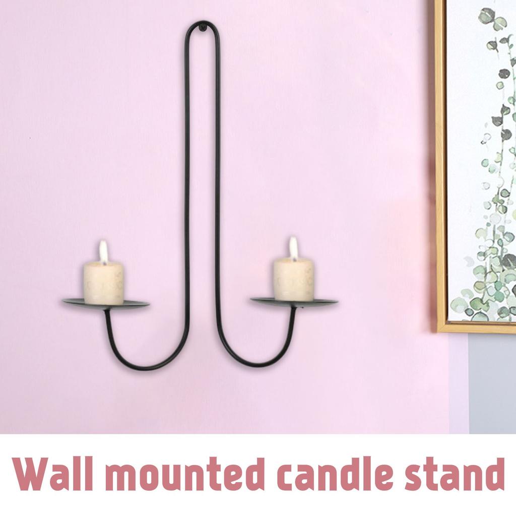 Candlestick Iron Art Living Room Home Wall-mounted Candle Placement Candlestick