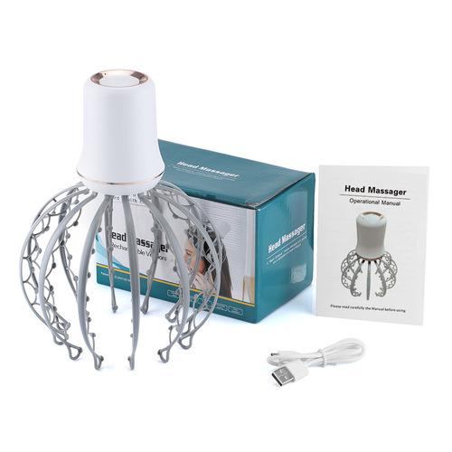 

Электрический массажер для головы осьминог, массажер для головы, устройство для релаксации, для снятия мышечного напряжения, усталости, массажер для головы, инструмент USB Rechargeable белый