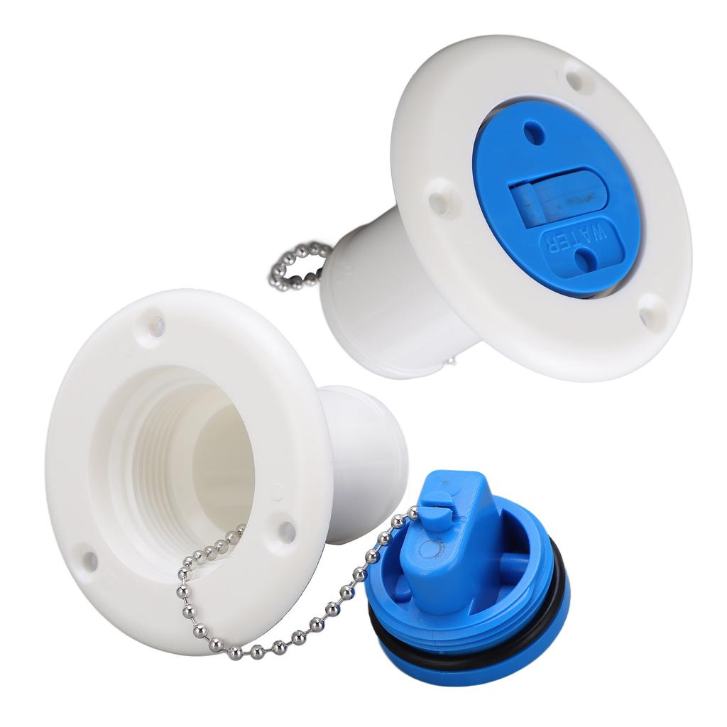 Boat Water Filler Yacht Fittings ABS Deck Water Filler   Fill   Inlet for Marine Boat Yacht RV