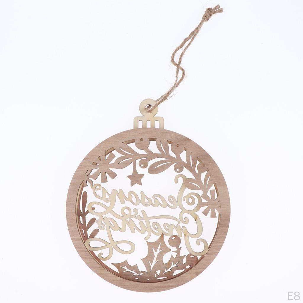 3D Reindeer Snowman Letter Wooden Pendent Hanging Christmas Ornament Reindeer/Snowman/Santa/Seasons
