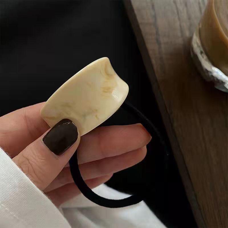 Korean Elegant Hair Rope Bracelet Scrunchie Women Elastic Hair Rubber Bands Accessories For Girls Tie Hair Ring Headdress Holder