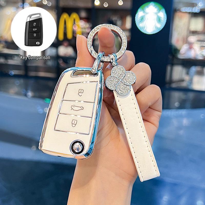 Volkswagen Passat Key Cover for 2017/18 Models - Dedicated SAIC Passat Car Key Shell with Buckle