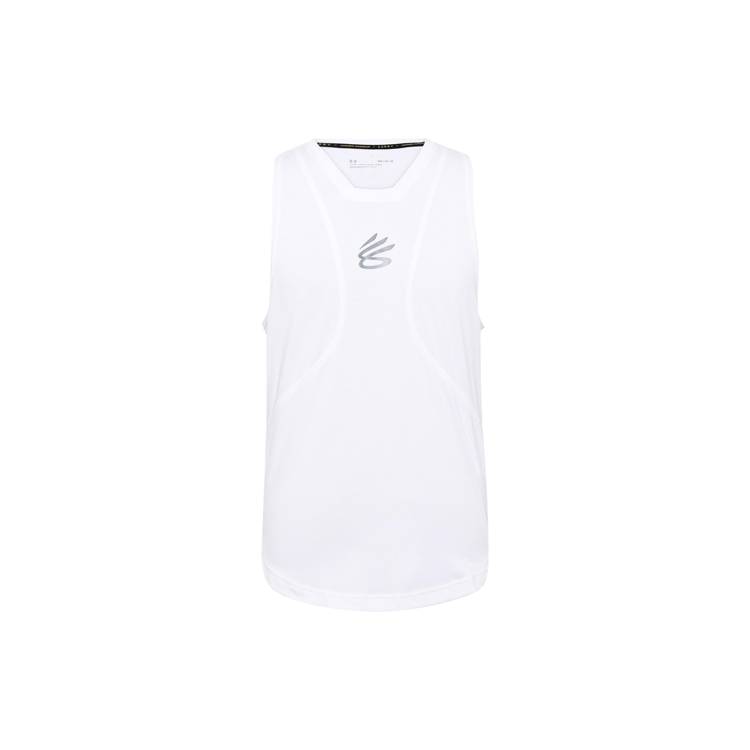 Under Armour Curry Performance Tank White Men s 1362587-100 S
