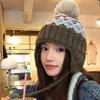 Printed Fair Isle Style Beanies Warm Lei Feng Hat Retro Jacquard Knitted Hat  Autumn