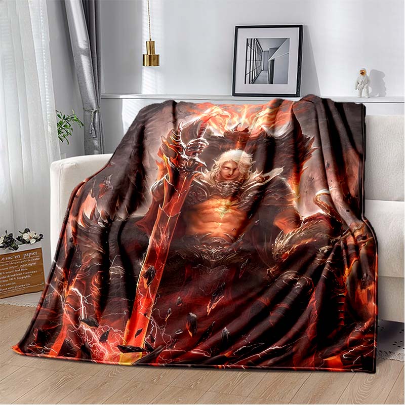 Legend of The Cryptids 3D Print Flannel Blanket Ultra Soft Warm Cozy Throw for Bedroom Sofa Camping Travel Home Decoration Daily