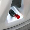 Universal Aluminum Tire Valve Caps 4-Pack, 5 Colors Available