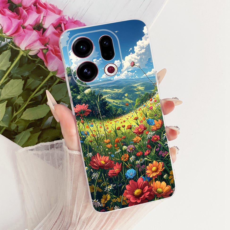 Clear For Oppo Find X9 Case Cover Cute Cat Fashion Butterfly Luxury Painted Soft Casing For Oppo CPH2797 PLJ110