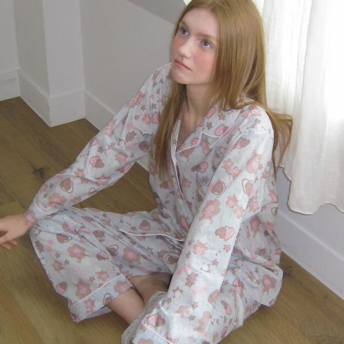 [Muse Mood] 80-Count High-Density Cotton Meringue Cookie Pajamas [Shipped from Korea] 100% Authentic One Size