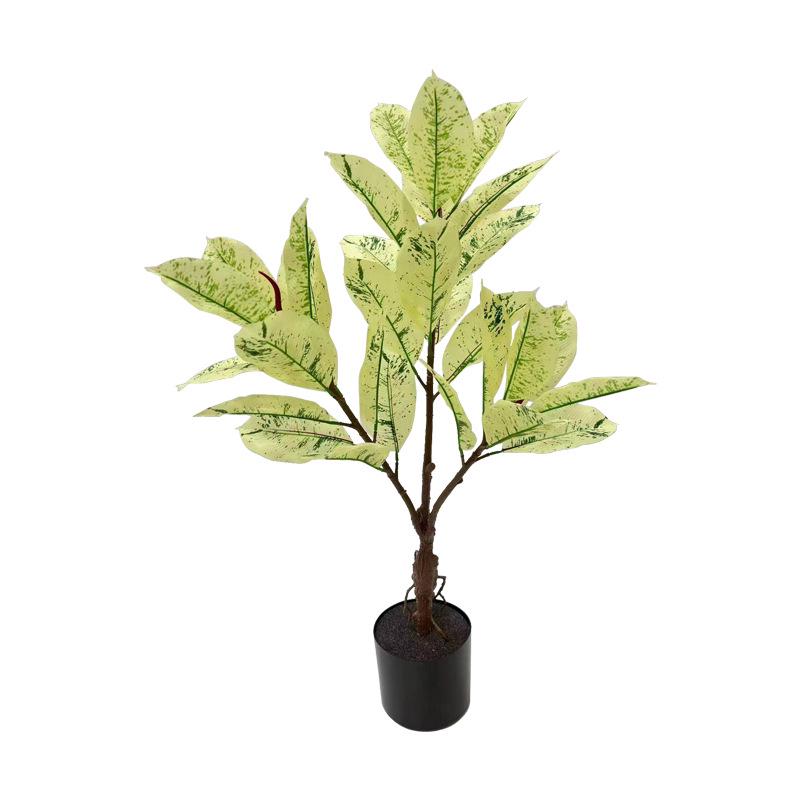 Artificial Rubber Tree: High-End Indoor Decor for Living Room - Large Bionic Plant