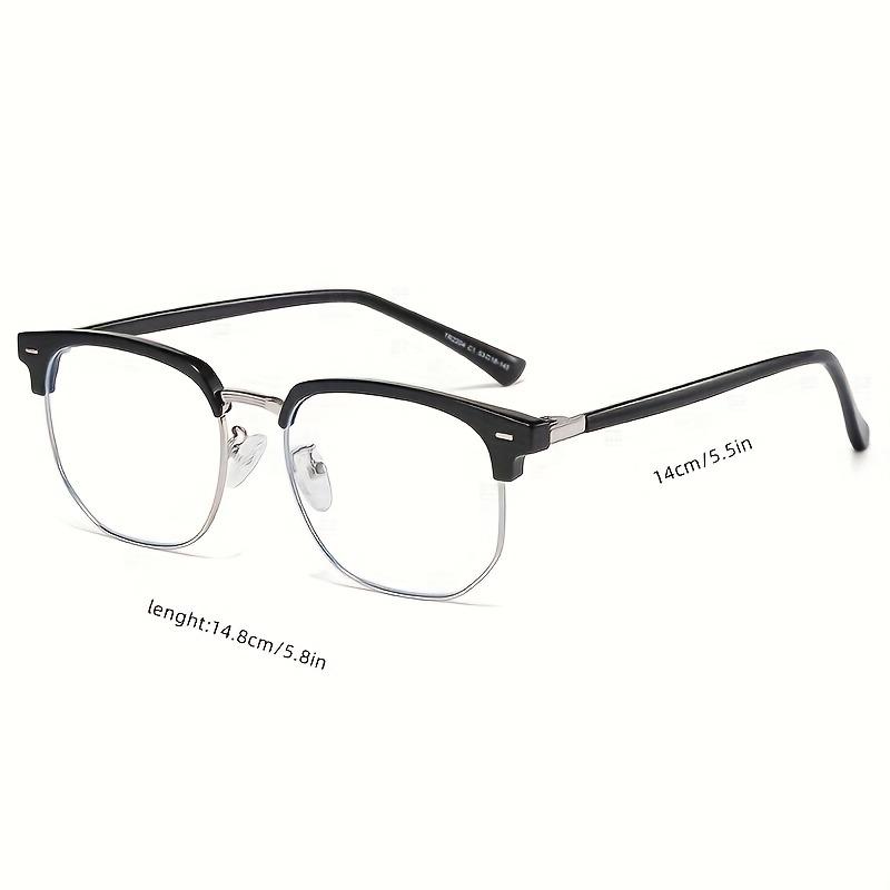 Men's And Women's Half-framed Ultra-light Glasses Frames Anti-blue Light Flat Glasses For Computers Mobile Phones