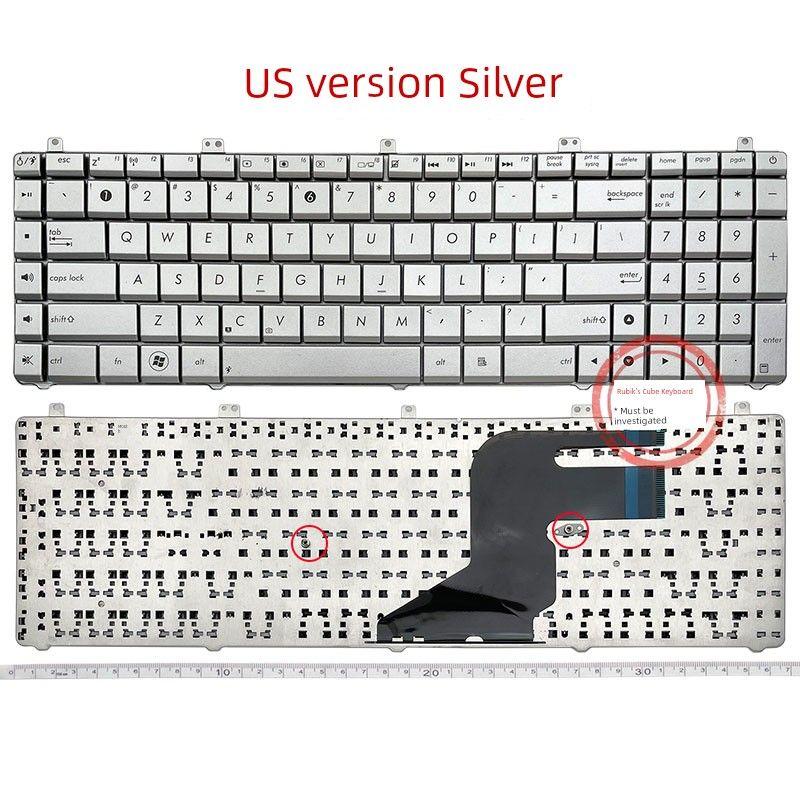 

Ru/US Applicable to Asus ASUS N55s N55 N55sl N55sf N55xi263sf Notebook Keyboard (Genuine goods paragraph) (Silver) [New]]