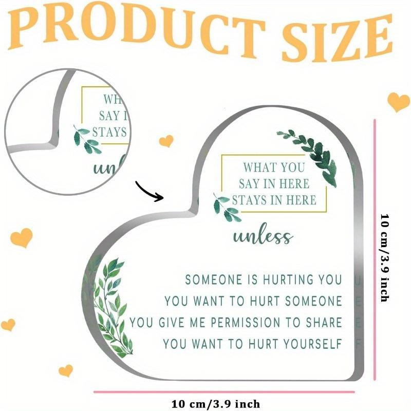 Inspirational Acrylic Gift - Motivational Desk Decor for Women & Best Friends