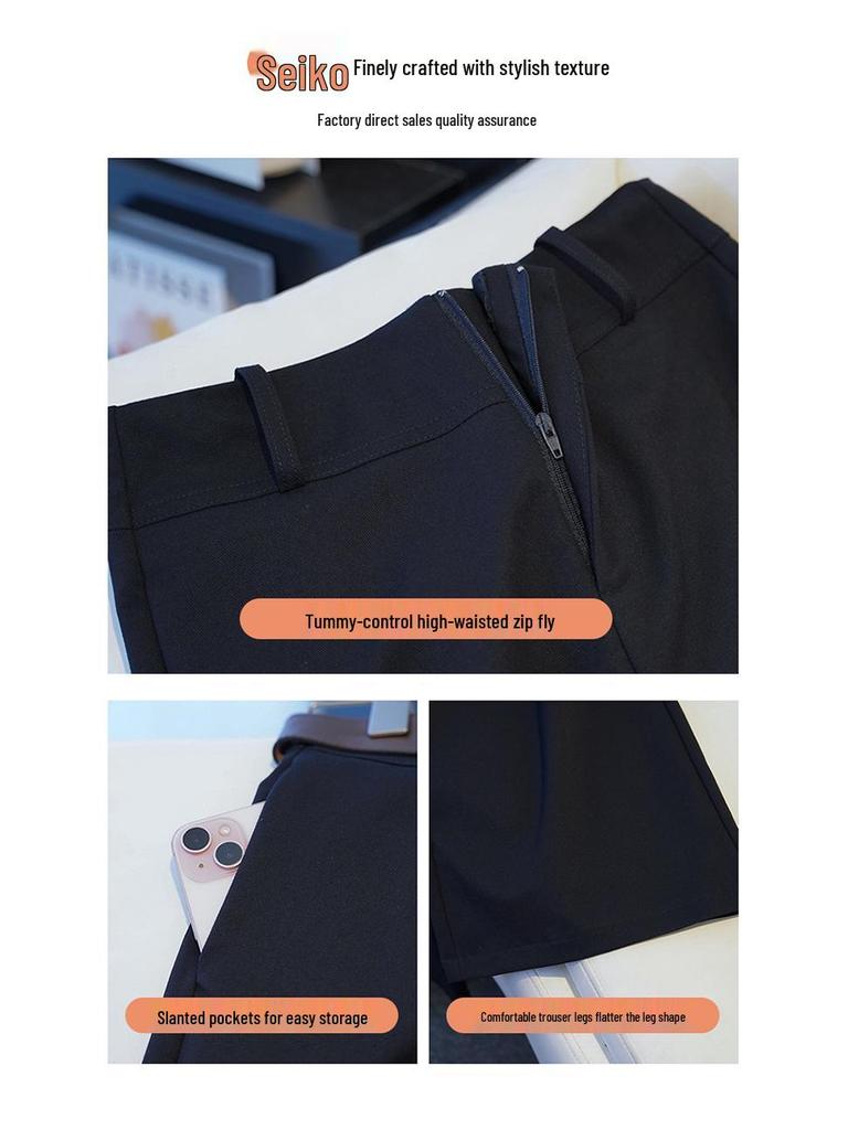 Women's 2025 Slimming Straight Loose Suit Pants - Spring/Autumn Fashion