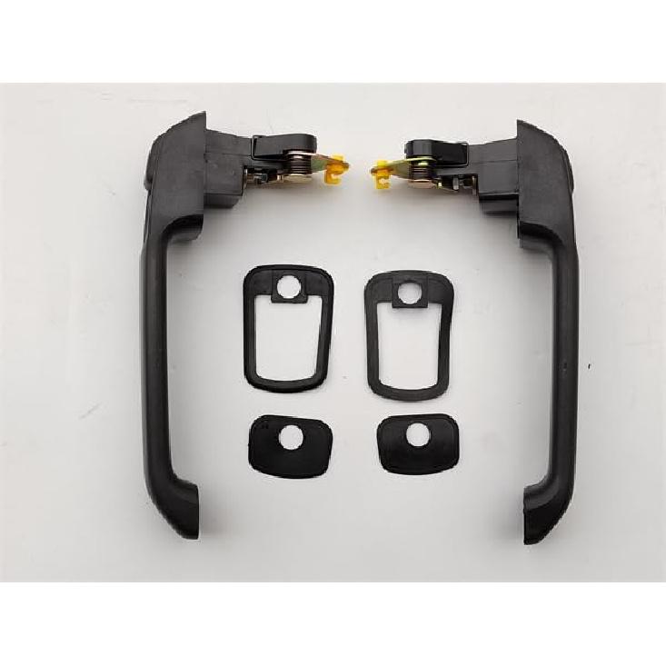 Black Outside Handle, Exterior Door Handle Compatible with Hino MEGA 700, Select Hino Models Replaces 69110-1260,69210-E0010,69210-E0020,HLK2627;