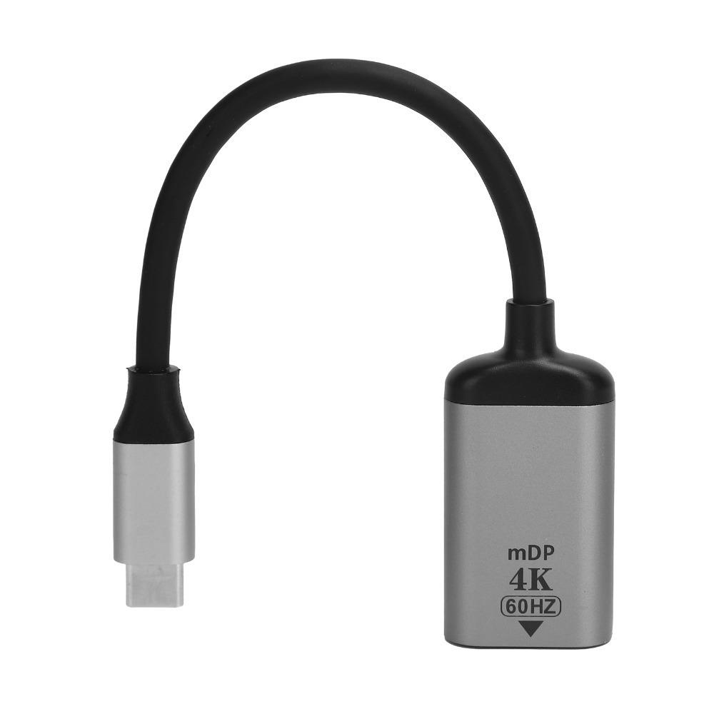 Plug and Play USB-C to Displayport Adapter 4K 60Hz USBC to Mini DP Adapter Computers