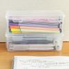 High Capacity Pencil Case Water Resistant Clear Pen Storage Box Hard Pen Case Art Marker Organiser Colored Pencil Case