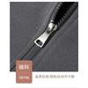 Men's Light Gray Oversized Zip-Up Hoodie, Casual Full-Zip Sweatshirt with Hood, Streetwear Style for Daily Wear