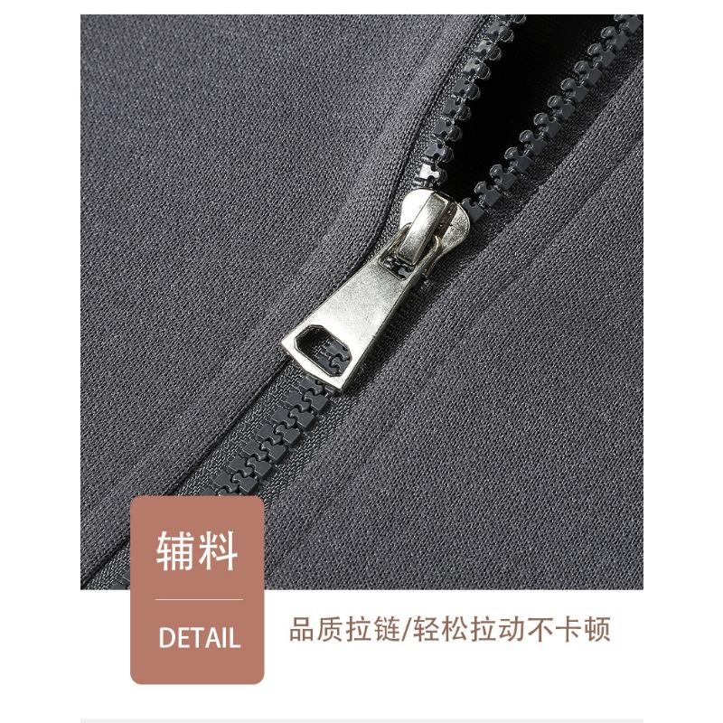 Men's Light Gray Oversized Zip-Up Hoodie, Casual Full-Zip Sweatshirt with Hood, Streetwear Style for Daily Wear