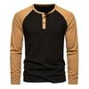 Collar Men's Base Shirt Casual Long Sleeved T-shirt For Men