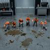 6 Pieces Technician Miniatures Compact Workshop Character Miniature Long-Lasting