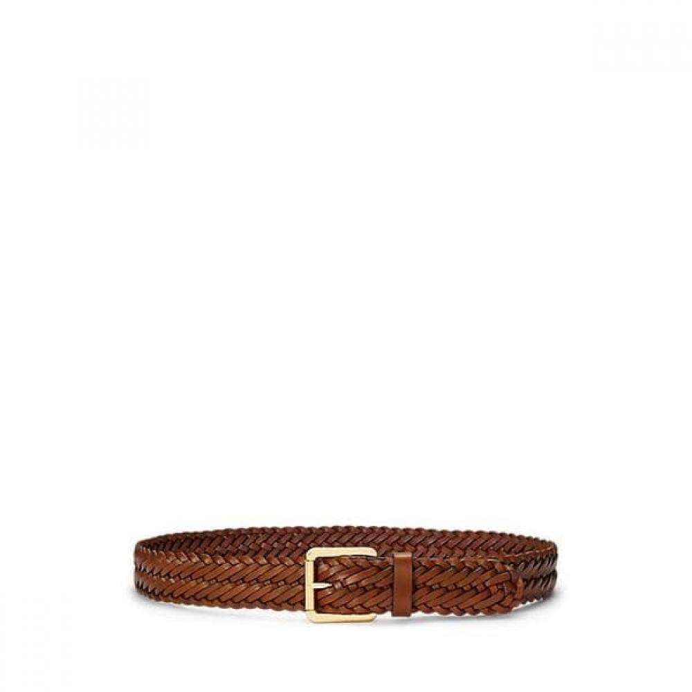 Lauren Ralph Lauren Braided Vaqueta Leather Belt  Walrblt0f320258200 S