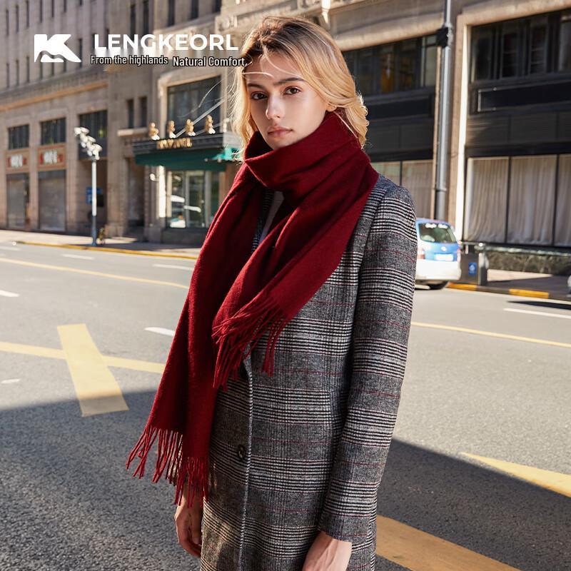 Lingke Women's 100% Wool Autumn/Winter Scarf