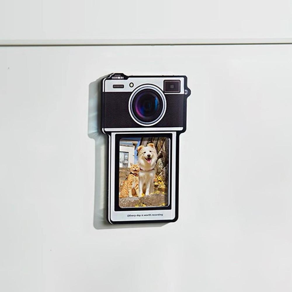 Забавная акриловая фоторамка для моментальной камеры, магнитное крепление фото, рамка-магнит на холодильник, стикер на холодильник, декор для дома