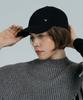 DOLIGRAM Basic Cat Rivet Washed Cap Black