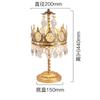 French Crown Brass Mid-Ancient European Table Lamp Retro Creative Crystal Bedroom Bedside Lamp