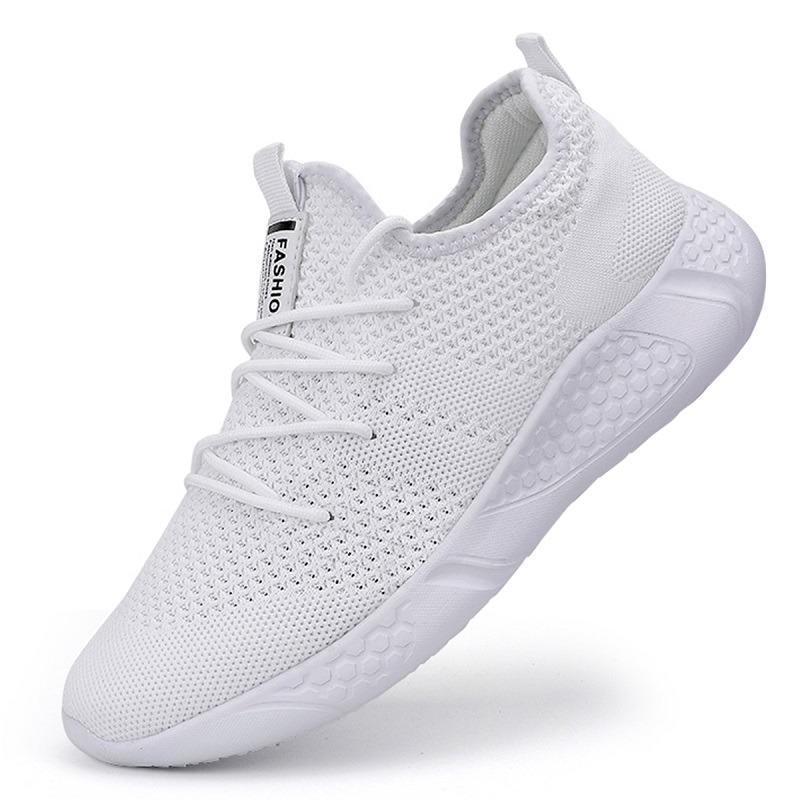 

Трендовые мужские летние кроссовки Быстросохнущая легкая обувь Повседневная обувь Нескользящая подошва для ходьбы и путешествий Размер 39-46 50 белый