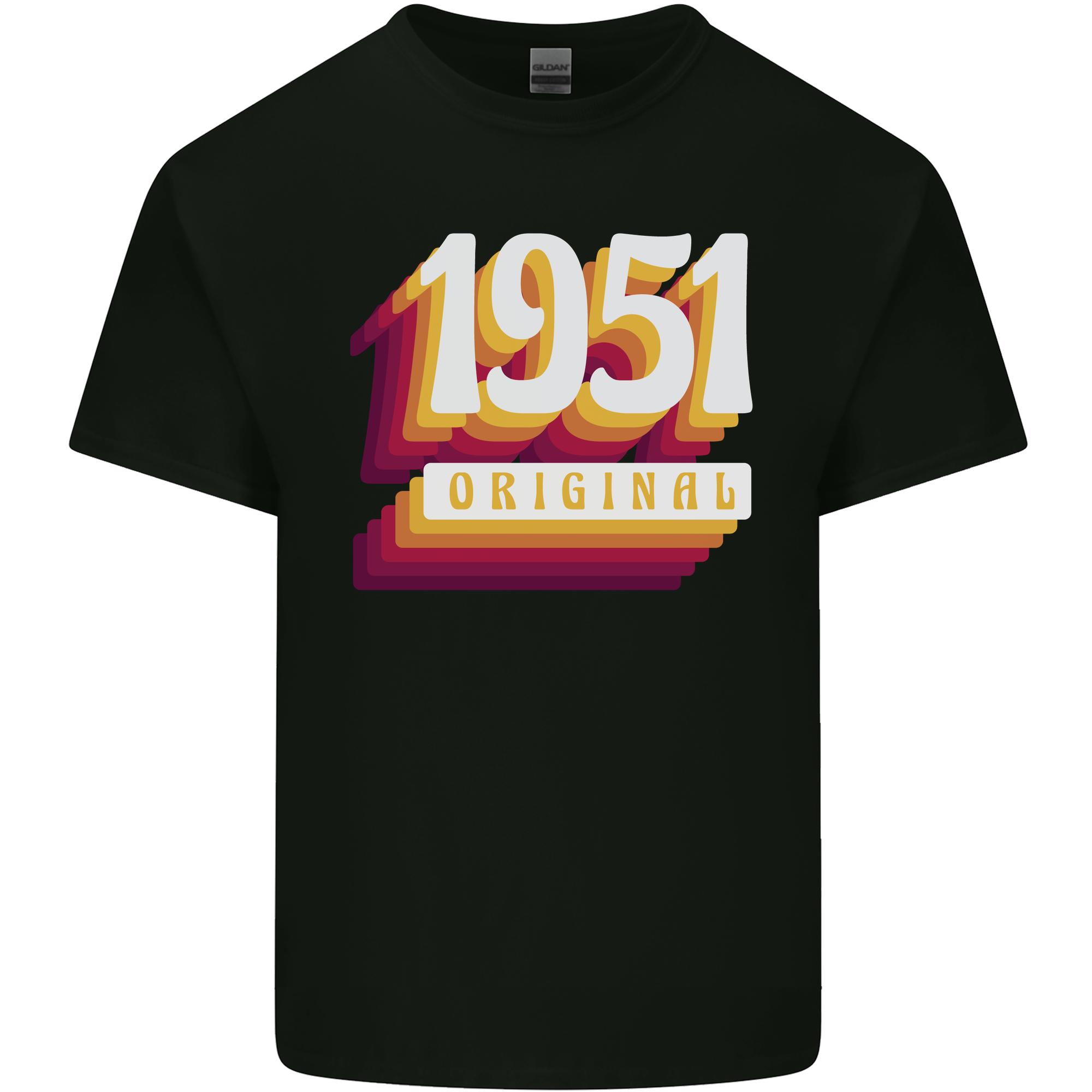 Retro 75th Birthday Original 1951 Unisexs Light Cotton TShirt S