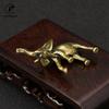 Antique Brass Elephant Home Decor Ornaments Crafts Miniatures Figurines Desk Decoration Accessories Handmade Mini Animals Statue