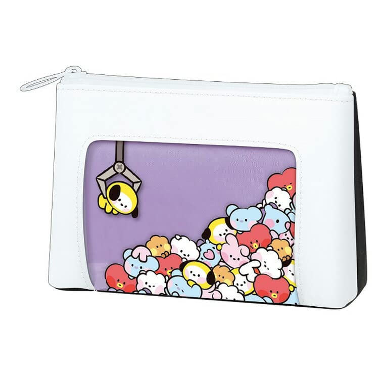 

Kamio Japan BT21 MININI Flat Pen Pouch White Crane Game Pencil Case Pencil Case Accessories Holder Cute 075276
