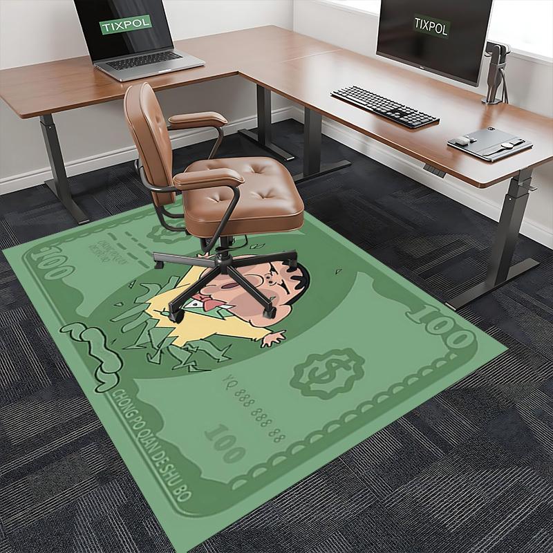 1pc Anime Cartoon Design Chair Mat - Festival Gift for Office, Home Decor, Living Room, Bedroom, Game Room - Anti-Slip Carpet with "Chong Po Qian De S