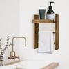 In-Stock Wooden Wall-Mounted Towel and Bathroom Storage Rack