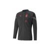 AC Milan Logo Print Slim Fit Striukė su užtrauktuku ilgomis rankovėmis Vyriška striukė juoda 767580-08