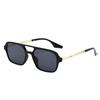 Square Small Frame Double Beam Sunglasses Pilot Retro Sunglasses Instagram Popular Classic Sunglasses 3517