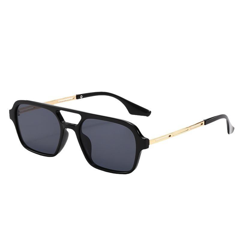 Square Small Frame Double Beam Sunglasses Pilot Retro Sunglasses Instagram Popular Classic Sunglasses 3517