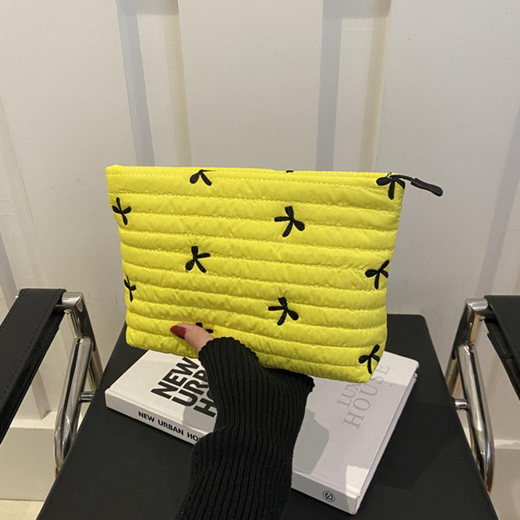 Modische Kosmetikaufbewahrungstasche Feminine Schleifendesigns Kosmetikorganizer Aufbewahrungstasche für alltägliche Essentials