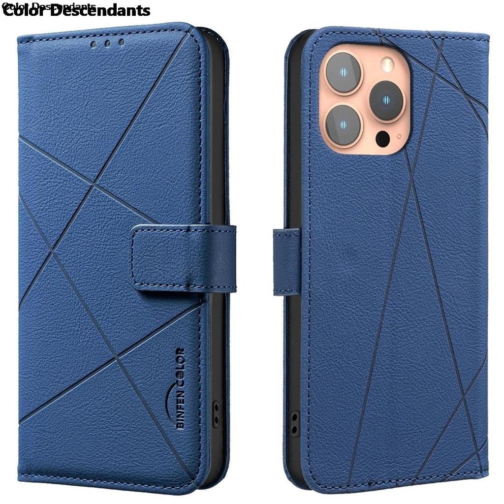 Flip Wallet Leather Cards Solt Book Case For iPhone 17 Air 17 Pro 17 Plus 17 Pro Max Embossed Lines Bag Business Phone Cover