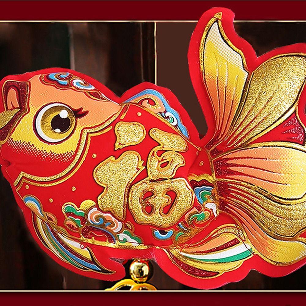 Creative Lucky Character Hanging Ornaments Reusable Spring Festival Pendant  Chinese New Year
