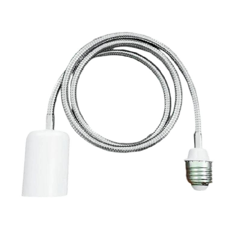 Ceramic E27 Bulb Socket Extender With Full Rotation Metal Base Heat Tolerance 400W For Lighting Adjustments