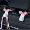Pack of 2 Practical Multipurpose Rear Seat Car Hook Bowknot Design Easy Install for Storage Organizer and Decoration