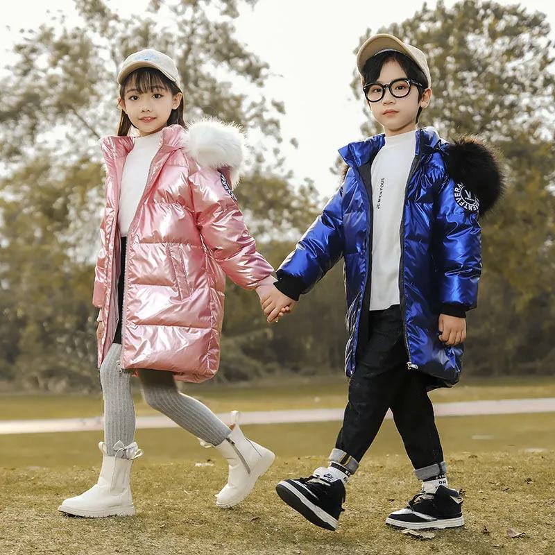 Children's Clothing Winter Jacket For Girls Winter Coat Hooded Velour Winter Girls Jackets Outwear