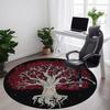 1pc Tree Spirit Office Round Area Rug, Under Office Chairs Bedroom Living Room Home Decor, Room Deco