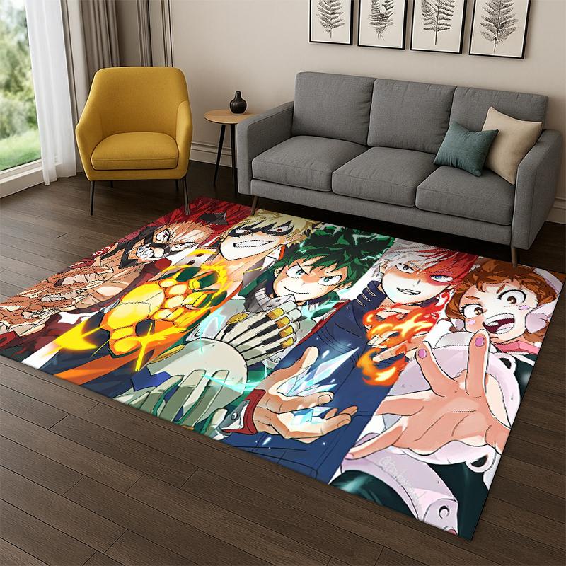 My Hero Academia Deku Bakugou Kreskówka Anime Dywanik do Sypialni Salonu Kanapy Wycieraczka Wystrój Domu, Dywanik dla Dzieci Antypoślizgowy